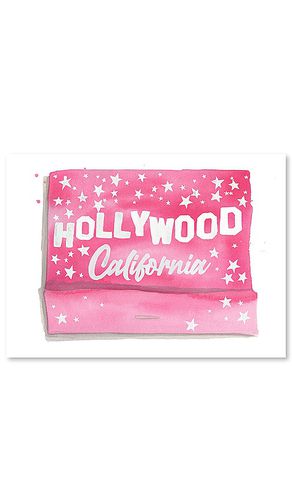 Impresió de hollywood de 5x7 5x7 hollywood print en color pink.white talla all en / - Pink.White. Talla all - Furbish Studio - Modalova