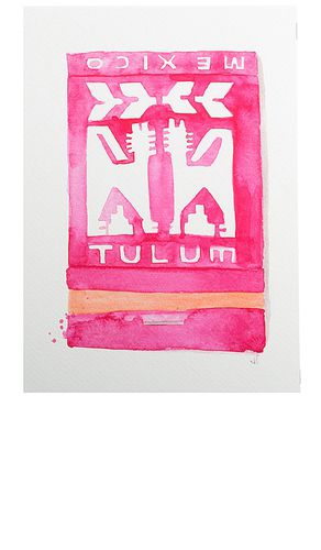 Estampado de tulum de 5x7 5x7 tulum print en color rosado talla all en / - Pink. Talla all - Furbish Studio - Modalova