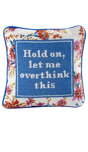 KISSEN MIT GOBELINSTICKEREI OVERTHINK NEEDLEPOINT PILLOW in - Furbish Studio - Modalova