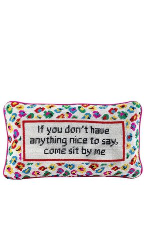 Come sit by me needlepoint pillow in color beauty: na size all in / - Beauty: NA. Size all - Furbish Studio - Modalova