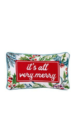 Very Merry Needlepoint Pillow in - Furbish Studio - Modalova