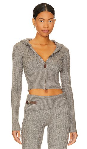 Aimee Cable Knit Hoodie in . Taglia M, XL, XXL - Frankies Bikinis - Modalova