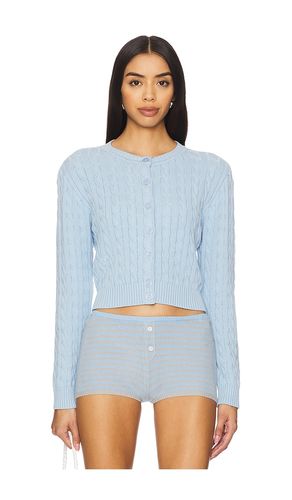 Dudley Cable Knit Cardigan in . Size L. Also in M, S, XS - Frankies Bikinis - Modalova