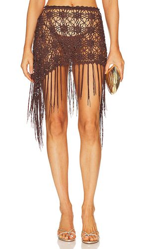 Mini falda de ganchillo hendrix en color marrón talla M en - Brown. Talla M (también en XS) - Frankies Bikinis - Modalova