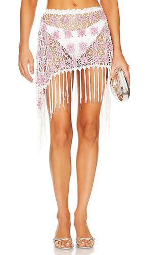 Mini falda de ganchillo hendrix en color rose talla M en - Rose. Talla M (también en S) - Frankies Bikinis - Modalova