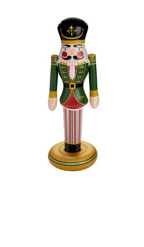 Cascanueces inflable large classic inflatable nutcracker en color verde talla all en / - Green. Talla all - FUNBOY - Modalova