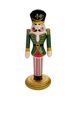 Cascanueces inflable small classic inflatable nutcracker en color verde talla all en / - Green. Talla all - FUNBOY - Modalova