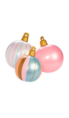 Adornos inflables 3 pack pink stripe light up inflatable ornaments en color rosado talla all en / - Pink. Talla all - FUNBOY - Modalova