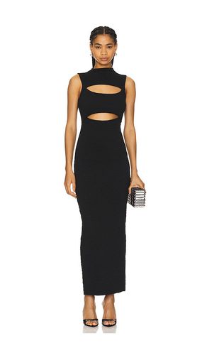 Vestido largo con cuello simulado wide scrunchie en color negro talla L en - Black. Talla L (también en M, S, XL - Good American - Modalova