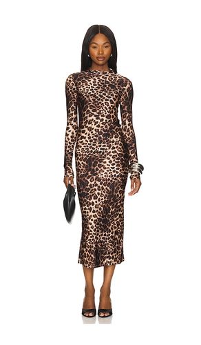 Satin Shine Funnel Neck Midi Dress in . Size 2X. Also in 4X, 5X - Good American - Modalova