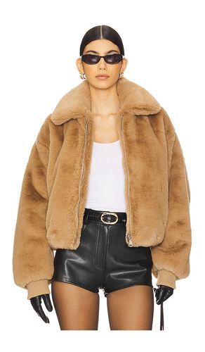 Faux Fur Collared Coat in . Taglia 3X, 4X, 5X, L, M, S, XL, XS - Good American - Modalova