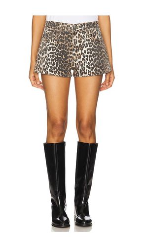 Print Denim Hotpants in . Taglia 26 - Ganni - Modalova