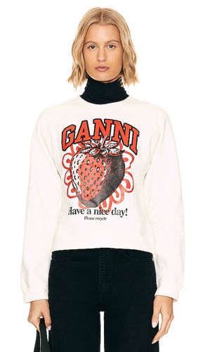 Isoli Strawberry Sweatshirt in . Size XXS - Ganni - Modalova