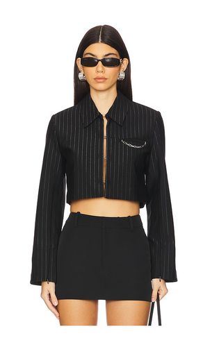 Compact Stripe Jersey Short Blazer in . Taglia 34, 36, 38, 42 - Ganni - Modalova