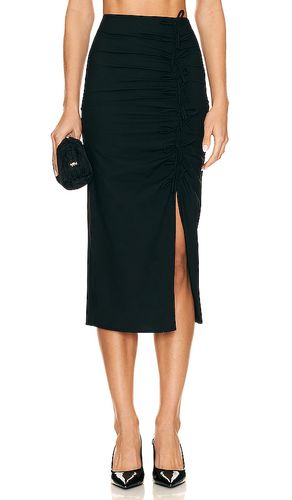 Drapey Melange Midi Skirt in . Size 38 - Ganni - Modalova