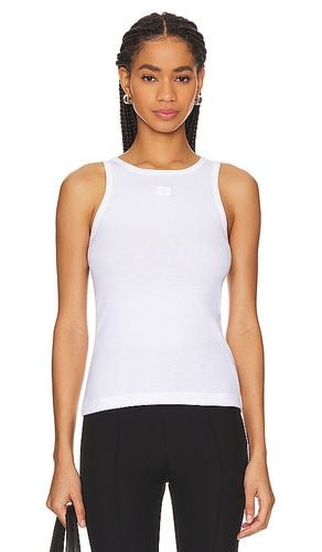 Soft Cotton Rib Tank Top in . Size XXS - Ganni - Modalova