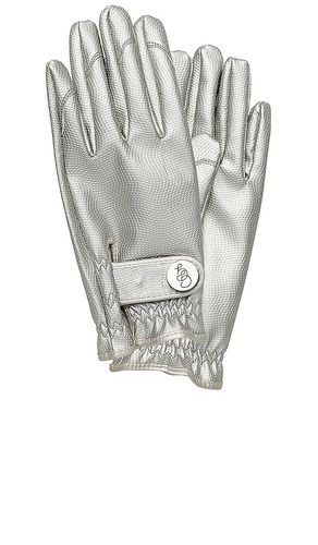 Guante de jardineria gardening glove en color plateado metálico talla S en - Metallic Silver. Tal - Garden Glory - Modalova