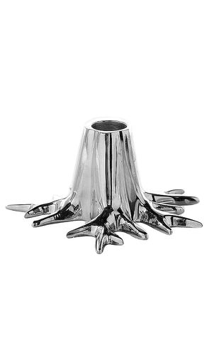 Soporte para velas mini root candle holder en color metálico talla all en - Metallic Silver - Garden Glory - Modalova