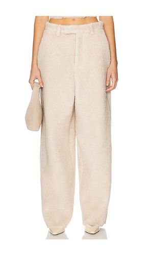 Pantalón con trabilla sherpa en color beige talla 36 en - Beige. Talla 36 (también en 38, 40, 42, 44) - GIUSEPPE DI MORABITO - Modalova