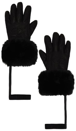 Lady Leather Embossed Logo Mittens in . Size 7, 7.5, 8 - Goldbergh - Modalova