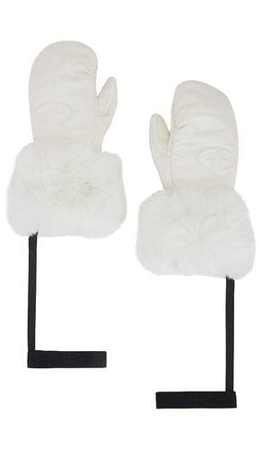 Adore Leather Embossed Logo Mittens in . Size 7, 7.5, 8 - Goldbergh - Modalova