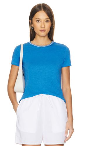 Camiseta embroidered neck classic en color azul talla L en - Blue. Talla L (también en M, S, XS) - Goldie - Modalova