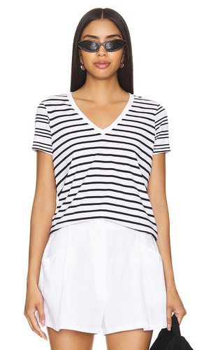 Camiseta de niño con cuello en v mix stripe en color talla L en & - White. Talla L (también en M, S, XS) - Goldie - Modalova