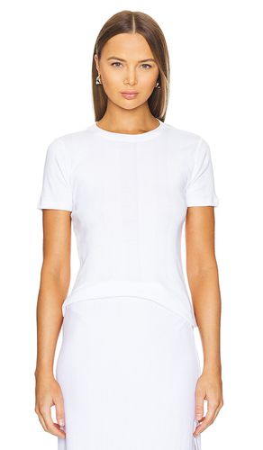 Camiseta de canalé de algodón short sleeve en color talla M en - White. Talla M (también en L, S, XL, XS) - Goldie - Modalova