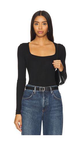 Camiseta square neck long sleeve en color talla L en - Black. Talla L (también en M, S, XS) - Goldie - Modalova