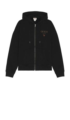 Stacked Logo Zip Up Hoodie in . Taglia M, S, XL/1X - Guess Originals - Modalova