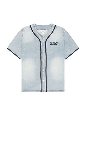 Denim Baseball Shirt in . Taglia M - Guess Originals - Modalova