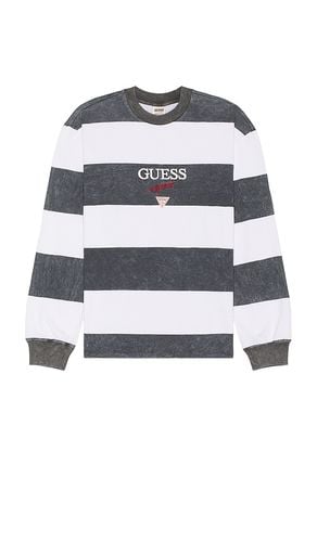 Block Stripe Long Sleeve Tee in . Taglia M, S, XL/1X - Guess Originals - Modalova