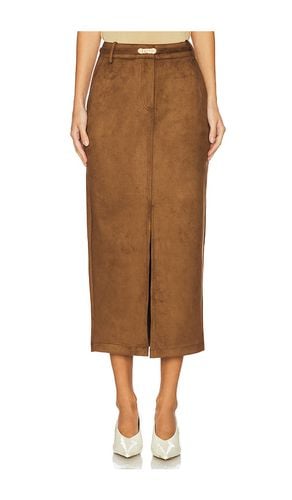 Medina Belted Faux Suede Skirt in . Size 4, 6 - Generation Love - Modalova