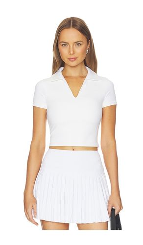 Preppy V-neck Polo Top in . Size S. Also in M, L - Gold Hinge - Modalova