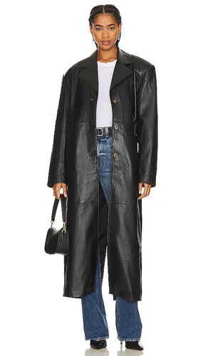 Abrigo leather en color talla L en - Black. Talla L (también en M, XXS) - GRLFRND - Modalova