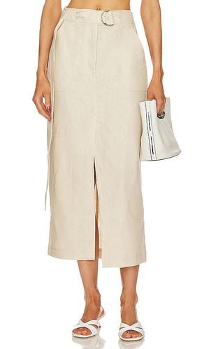 The Linen Cargo Midi Skirt in . Taglia XL - GRLFRND - Modalova