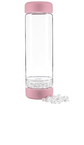 Inu! botella de agua de cristal inu! crystal water bottle en color rosado talla all en - Pink. Talla all - Gem-Water - Modalova