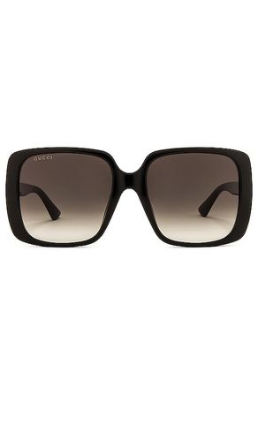 Gafas de sol logo square en color negro talla all en & - Black. Talla all - Gucci - Modalova