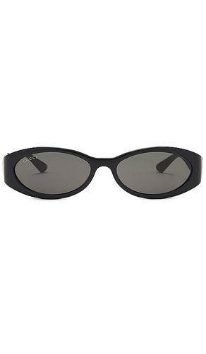 Gucci Oval Sunglasses in Black - Gucci - Modalova