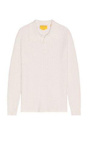 Theo Waffle Long Sleeve Polo in Cashmere in . Size M, S, XS - Guest In Residence - Modalova