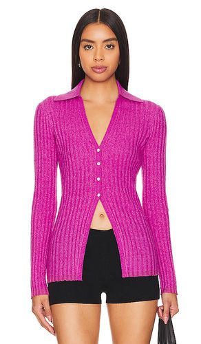 Rib Button Cardigan in . Size M, S, XL, XS - Guest In Residence - Modalova