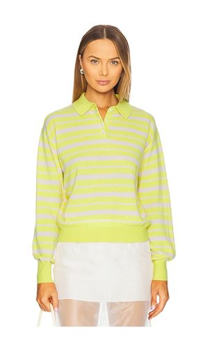 Collegiate Stripe Polo Cashmere Sweater in . Size M, S, XL, XS - Guest In Residence - Modalova