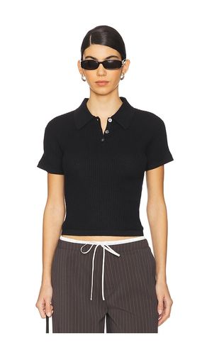 Guest en residence shrunken polo top en color talla L en - Black. Talla L (también en M, S, XL, XS) - Guest In Residence - Modalova