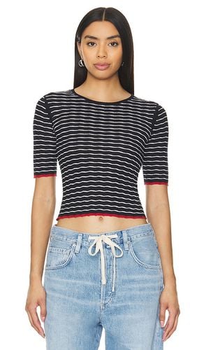 Guest en residence stripe rib tee en color negro talla L en & - Black. Talla L (también en XL) - Guest In Residence - Modalova