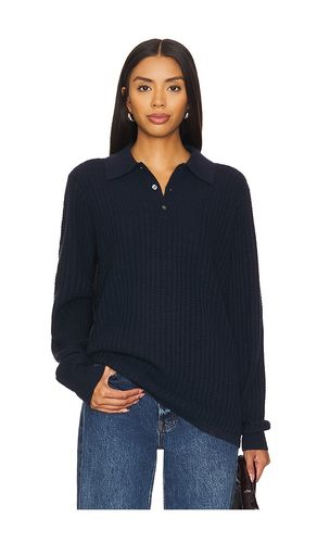 Theo Waffle Polo Cashmere Top in . Size M - Guest In Residence - Modalova