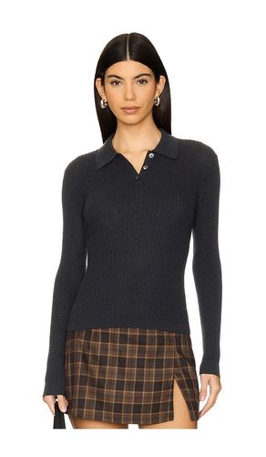 Long Sleeve Shrunken Polo Top in . Size S, XL, XS - Guest In Residence - Modalova