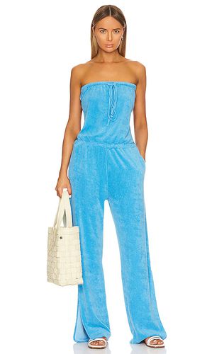 Bandeau jumpsuit en color azul talla L en - Blue. Talla L (también en M, S) - MONROW - Modalova