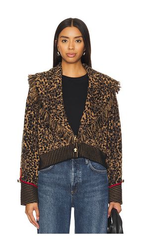 Leopard Jacquard Cardi Bomber in . Taglia M - Hayley Menzies - Modalova