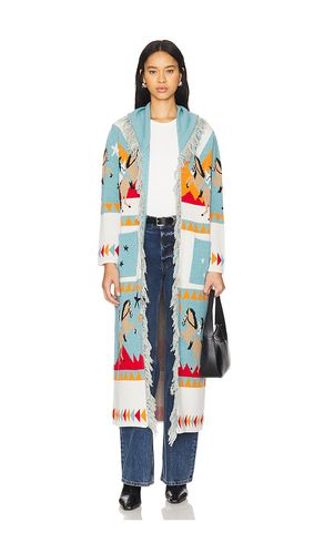 Sunrise Rodeo Merino Cotton Jacquard Long Cardigan in . Size M, S, XS - Hayley Menzies - Modalova