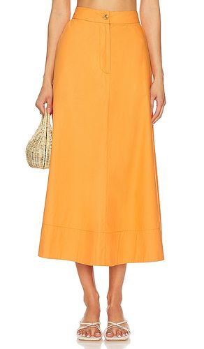 Falda midi maria en color naranja talla S en - Orange. Talla S (también en L, XL) - HAIGHT. - Modalova
